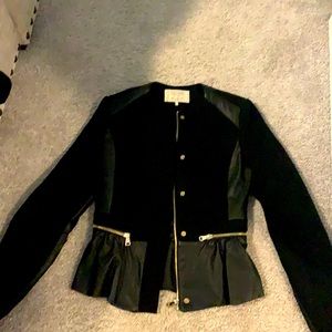 ZARA shoulder Padded Peplum Jacket